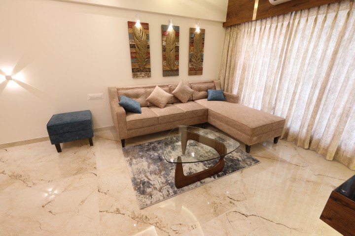 Luxury living room with sofa set